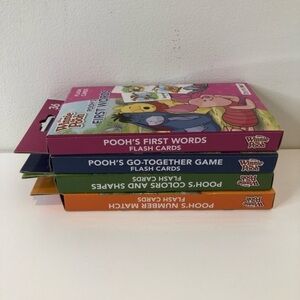 Set of 4 Winnie the Pooh Flash cards. Brand new